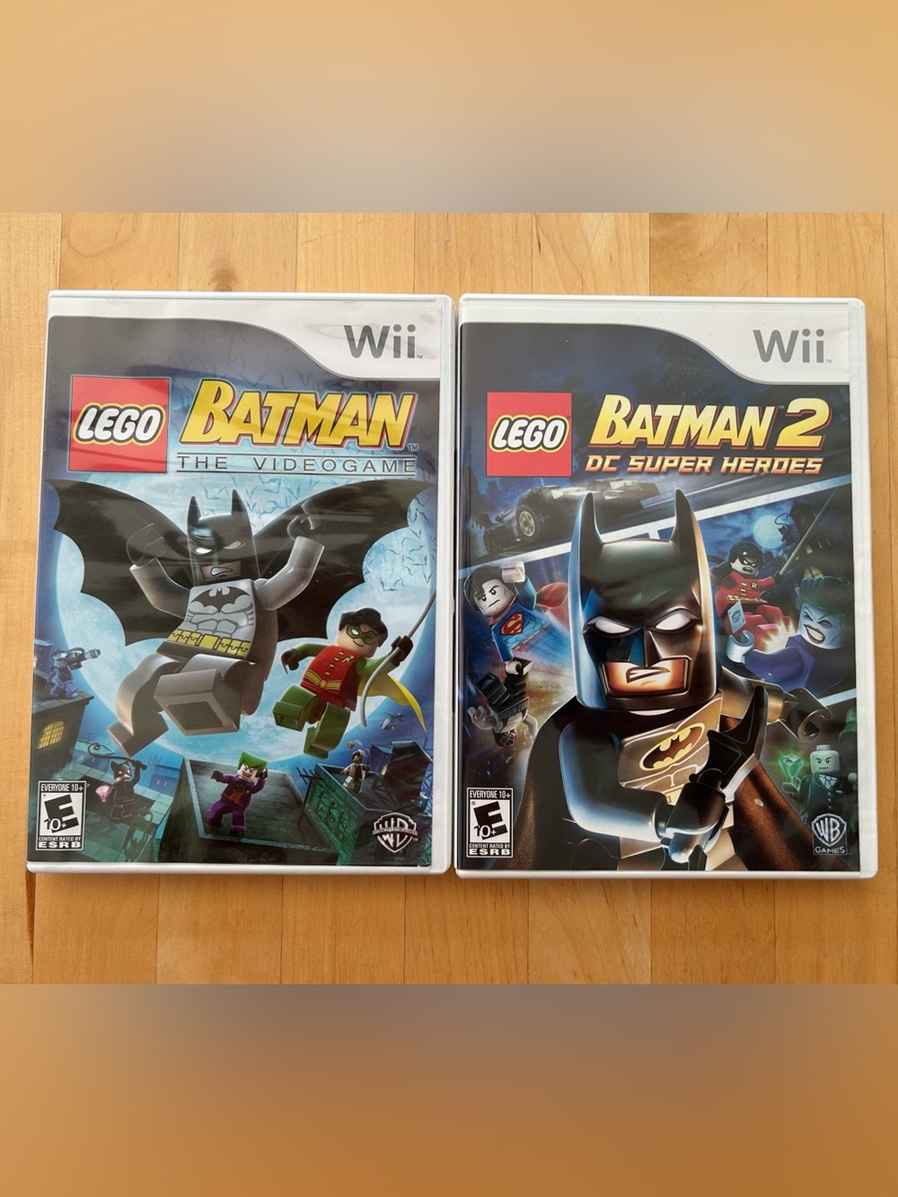 Lego Batman & Batman 2 Wii Video Game Duo